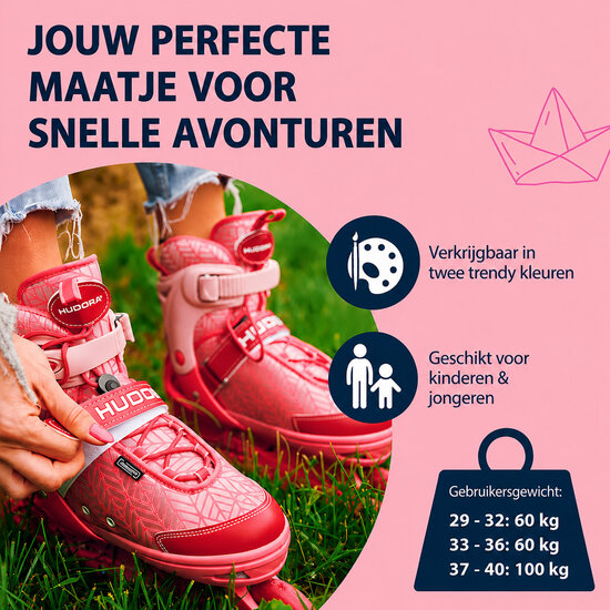 HUDORA Inline Skeelers Mia 2.0 Pixie, Maat 37-40 - Foto 6