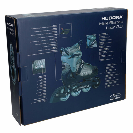 HUDORA Inline Skeelers Leon 2.0 Ocean, Maat 37-41 - Foto 6