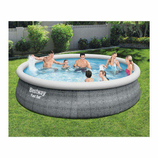 Bestway Zwembad Fast Set Set Rond Rotan, 457x107cm - Foto 6