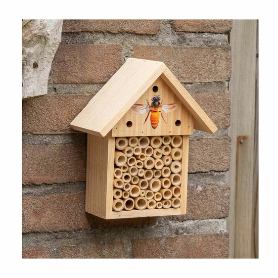 Houten Insectenhotel Vlinders/Bijen - Foto 6