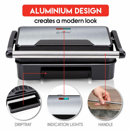 Tosti Apparaat Grill 750W - Foto 7
