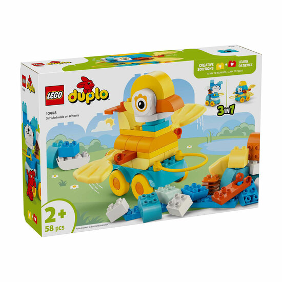 LEGO DUPLO 10448 3-in-1 Dieren op Wielen Peuterspeelgoed - Foto 7