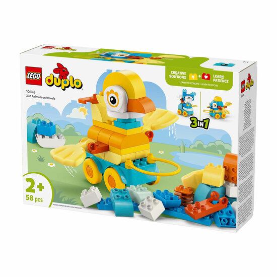 LEGO DUPLO 10448 3-in-1 Dieren op Wielen Peuterspeelgoed - Foto 8