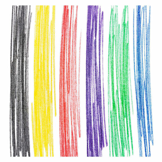 Colorations - Textielstiften Primaire Kleuren - 6 Kleuren - Foto 5