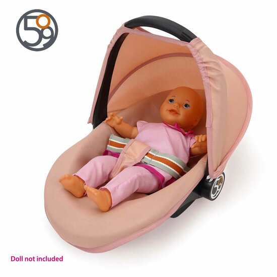 3-in-1 Poppenautostoel - Roze - Foto 5