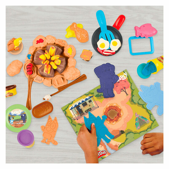 Play-Doh Bluey Gaat Kamperen Speel Set - 6 Kleipotjes - Foto 5
