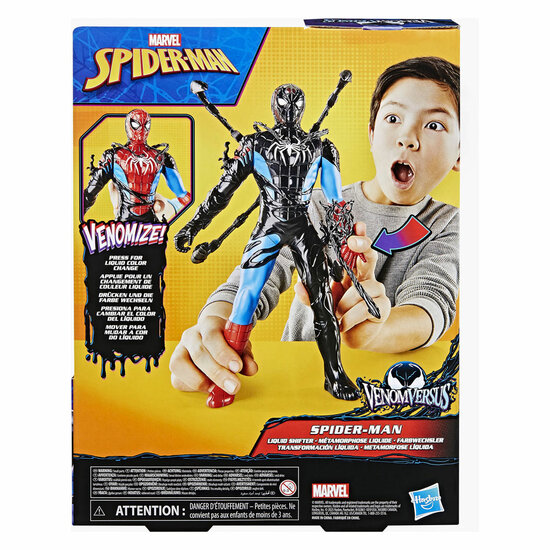 Marvel Spider-Man Venom Versus Spider-Man Liquid Shifter Speelfiguur - Foto 6