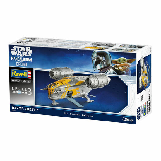 Revell Modelbouwpakket The Mandalorian and Grogu Razor Crest 1:72 - 101dlg. - Foto 7