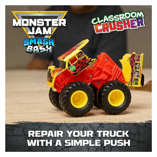 Monster Jam Smash &amp; Bash Crash Course Speelset met Auto - 1:64 - Foto 6