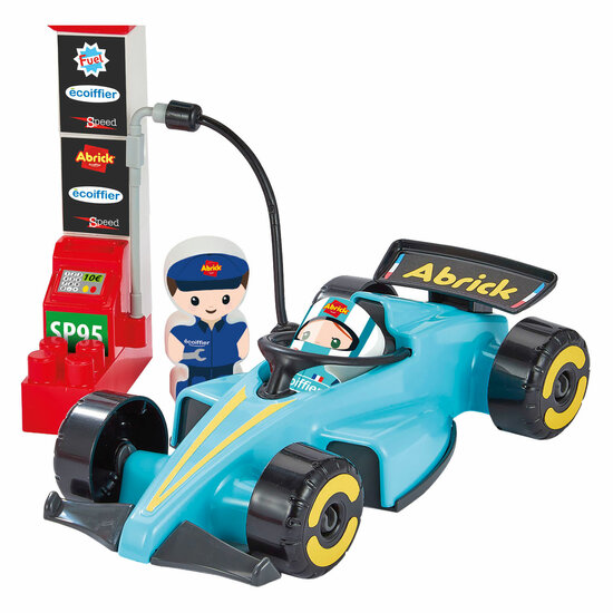 Ecoiffier Abrick Bouwblokken Formule 1 Grand Prix met 3 Voertuigen - Foto 6