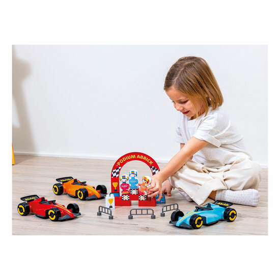 Ecoiffier Abrick Bouwblokken Formule 1 Grand Prix met 3 Voertuigen - Foto 10