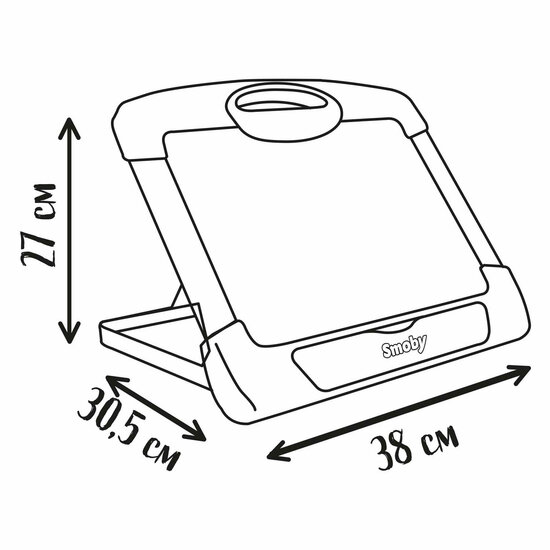 Smoby Magnetisch Tekenbord met Uitklapbare Steun - Foto 6