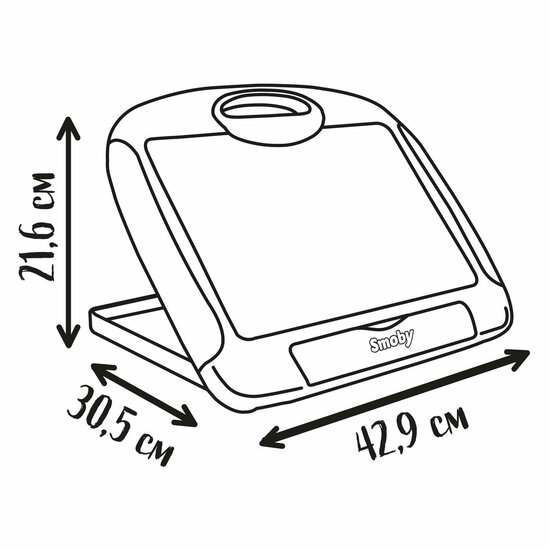 Smoby Reis Tekenbord met Stift en 4 Kleurplaat - Foto 5