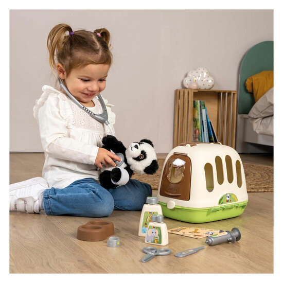 Smoby Dierenverzorger Reismand met Panda, 12dlg. - Foto 6