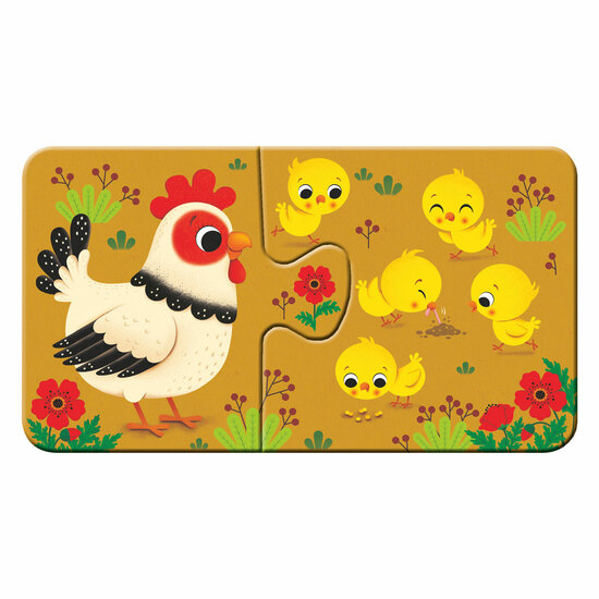 Ravensburger Dieren en hun Kleintjes Puzzel, 9x2st. - Foto 7