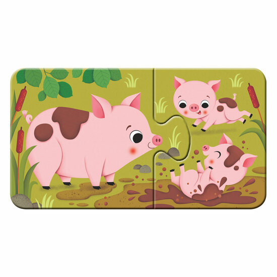 Ravensburger Dieren en hun Kleintjes Puzzel, 9x2st. - Foto 9