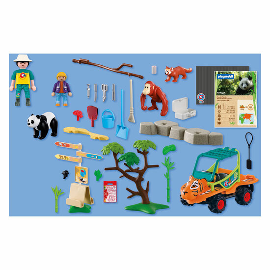 Playmobil Animals &amp; Friends Dierentuin Dierenverzorger met Voertuig - 72072