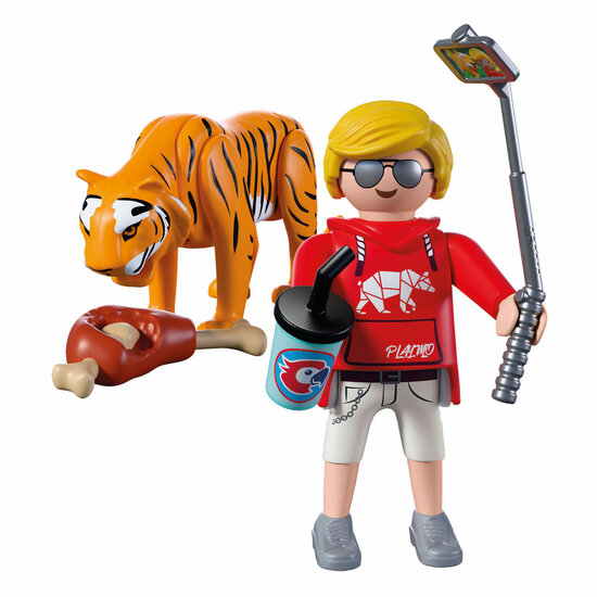 Playmobil Animals &amp; Friends Dierentuin Tijger en Bezoeker -72089