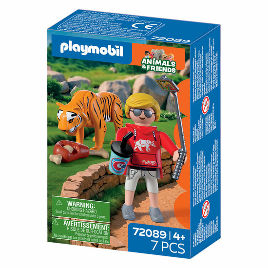 Playmobil Animals &amp; Friends Dierentuin Tijger en Bezoeker -72089