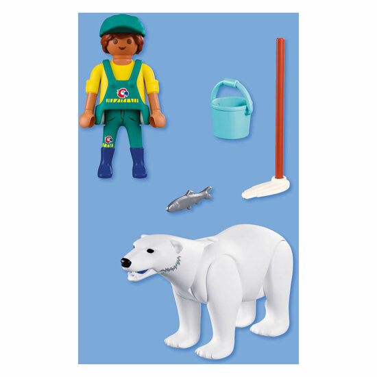 Playmobil Animals &amp; Friends Dierentuin Ijsbeer en Dierenverzorger - 72090
