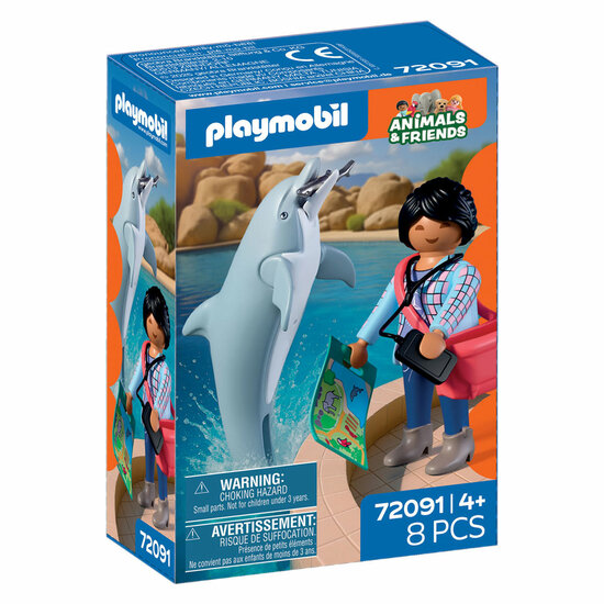 Playmobil Animals &amp; Friends Dierentuin Dolfijn en Bezoeker - 72091