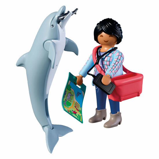 Playmobil Animals &amp; Friends Dierentuin Dolfijn en Bezoeker - 72091