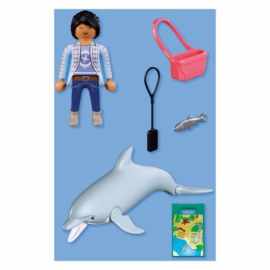 Playmobil Animals &amp; Friends Dierentuin Dolfijn en Bezoeker - 72091