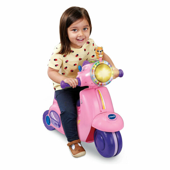 VTech Baby 2-in-1 Loopfiets Scooter - Roze - Foto 5