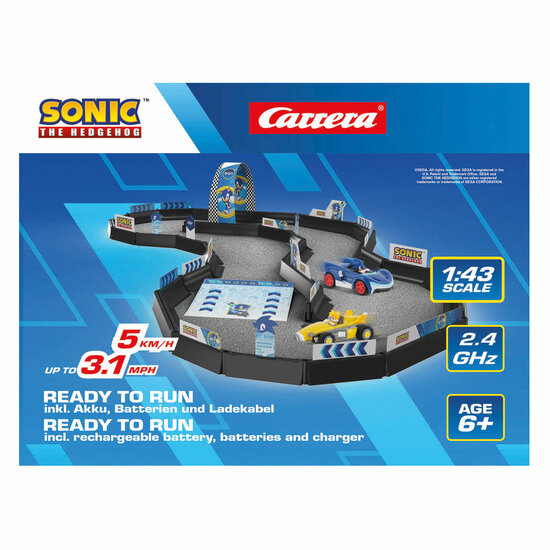 Carrera RC 2,4GHz Racebaan Team Sonic Racing  Tabletop Racing Set - 1:43 - Foto 10