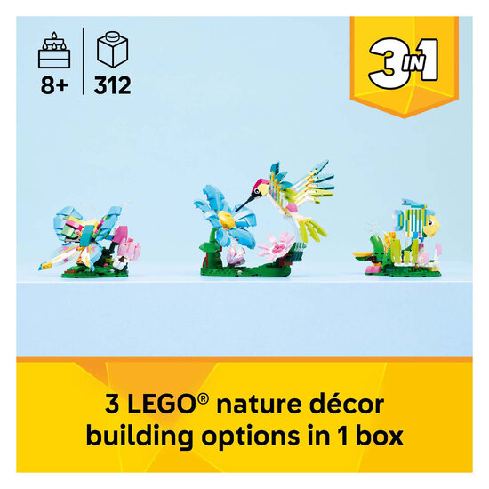 LEGO Creator 31384 Wilde dieren: kleurrijke kolibrie - Foto 10
