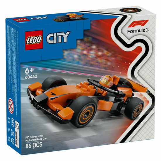 LEGO City 60442 F1 Coureur met Mclaren Racewagen - Foto 6