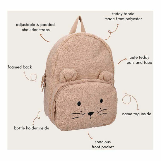 Kidzroom Rugzak Comfort Friends - Beige - Foto 5