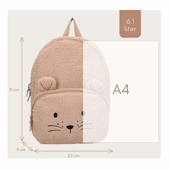 Kidzroom Rugzak Comfort Friends - Beige - Foto 6