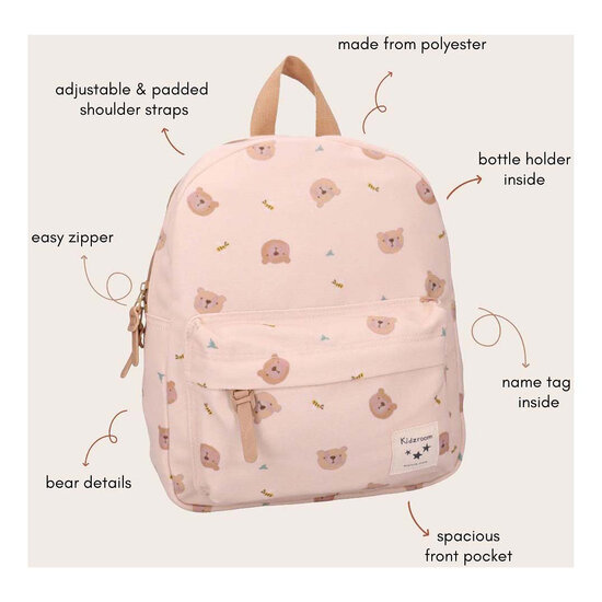Kidzroom Rugzak Little Story - Beige - Foto 5