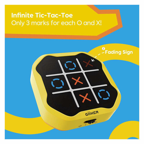 GiiKER Tic-Tac-Toe Bolt Spel - Geel - Foto 5