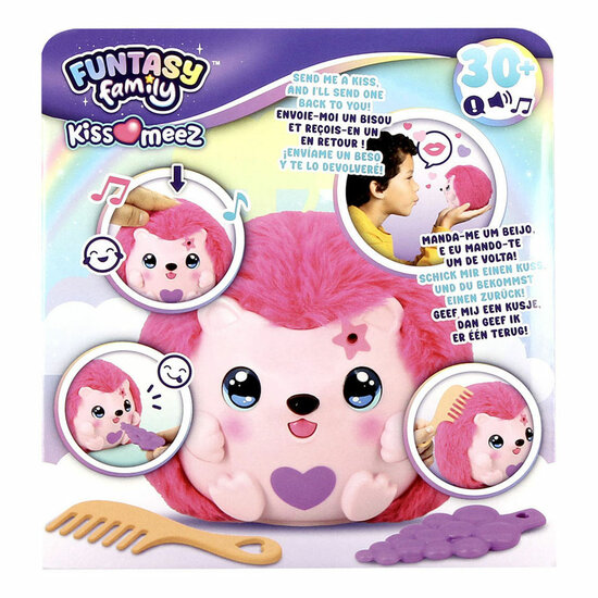 Jumbo Funtasy Family Kiss-Meez Egel - Interactieve Knuffel - Foto 5