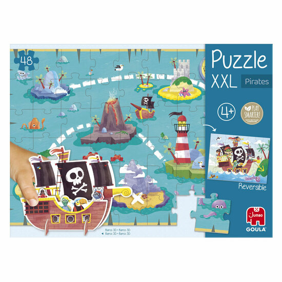 Jumbo Goula Legpuzzel XXL Piraten, 48st. - Foto 5