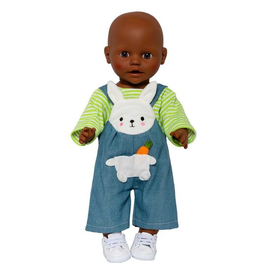 Poppen Tuinbroek met Gestreept Shirt Bunny Lou, 28-35 cm - Foto 5
