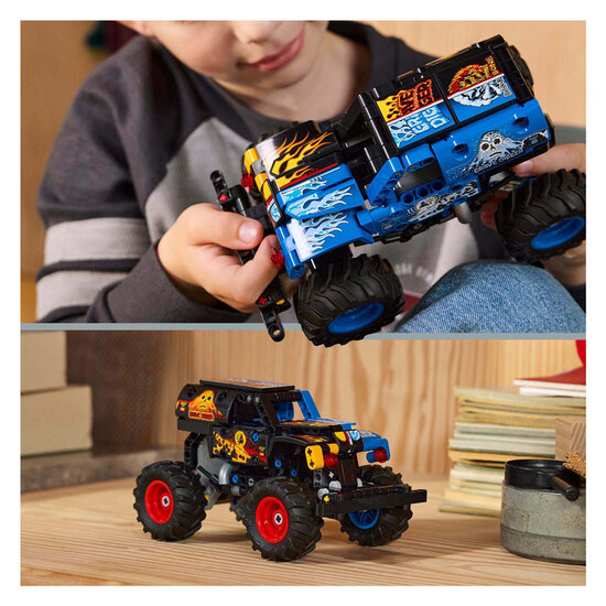 LEGO Technic 42219 Monster Jam Grave Digger vuur en ijs - Foto 10