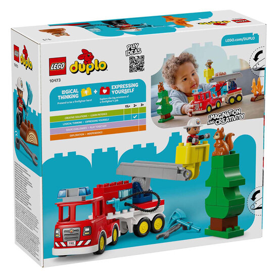 LEGO DUPLO 10473 Brandweertruck met slang en brandweerman - Foto 6