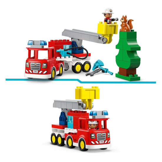 LEGO DUPLO 10473 Brandweertruck met slang en brandweerman - Foto 7