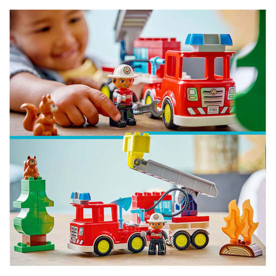 LEGO DUPLO 10473 Brandweertruck met slang en brandweerman - Foto 12
