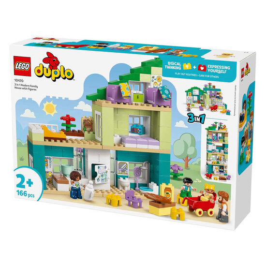LEGO DUPLO 10470 3-in-1 modern woonhuis met figuren - Foto 5