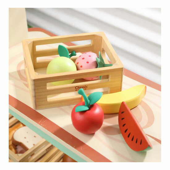 Classic World Houten Krat met Fruit - Foto 6
