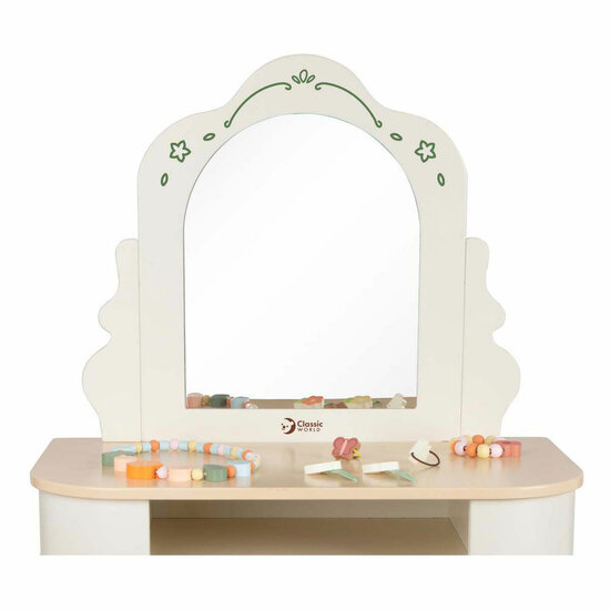 Classic World Houten Kaptafel met Krukje - Inclusief Accessoires - Foto 5