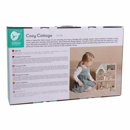Classic World Houten Poppenhuis Cottage - Foto 7