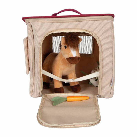 Small Foot - Speelset Paard met Stal en Accessoires in Tas - Foto 8