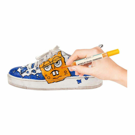 Nassau Acryl Marker Set met Dubbele Punt - 6st. - Foto 5