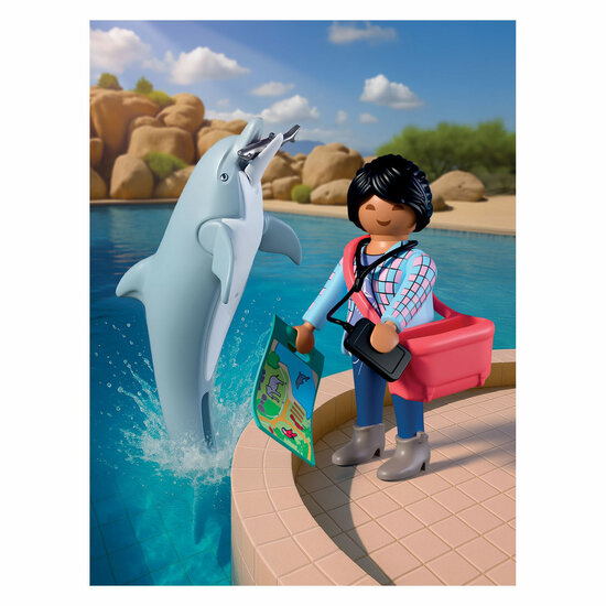 Playmobil Animals &amp; Friends Dierentuin Dolfijn en Bezoeker - 72091 - Foto 5
