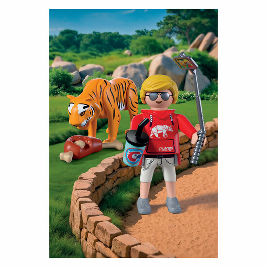 Playmobil Animals &amp; Friends Dierentuin Tijger en Bezoeker -72089 - Foto 5